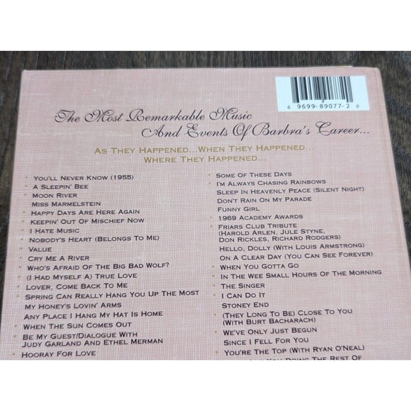 1991 Boxed Disc Set Barbra Streisand CDs Just for the Record Hits 1960s-1980s - Picture 12 of 14